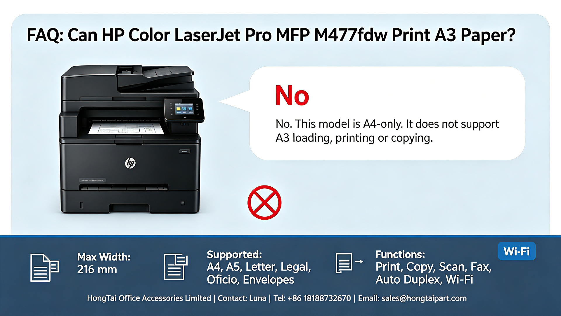 Последние блоги о компании HP Color LaserJet Pro MFP M477fdw A3 Printing: Does M477fdw Support A3 Paper Size