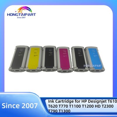Купить Empty Ink Cartridge-130ML 72 C9403A-MK C9370A-PK C9371A-C C9372A-M C9373A-Y C9374A-G for HP Designjet T610 T620 T770 T1100 T1200 HD T2300 T790 T1300 Compatible онлайн изготовление