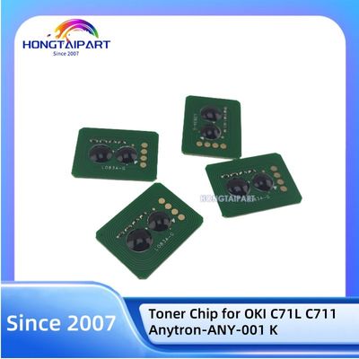 Совместимый тонерный чип для OKI C71L C711 Anytron-ANY-001 K